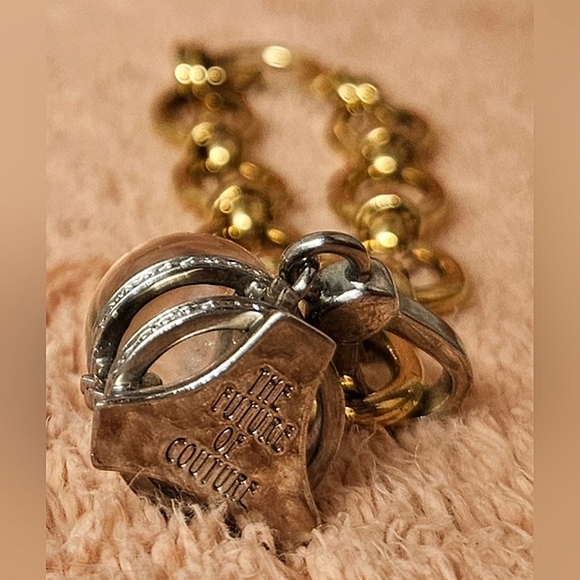 Juicy Couture Fortune Teller Love Crystal Ball Charm Bracelet Globe Pave Future - Picture 3 of 11